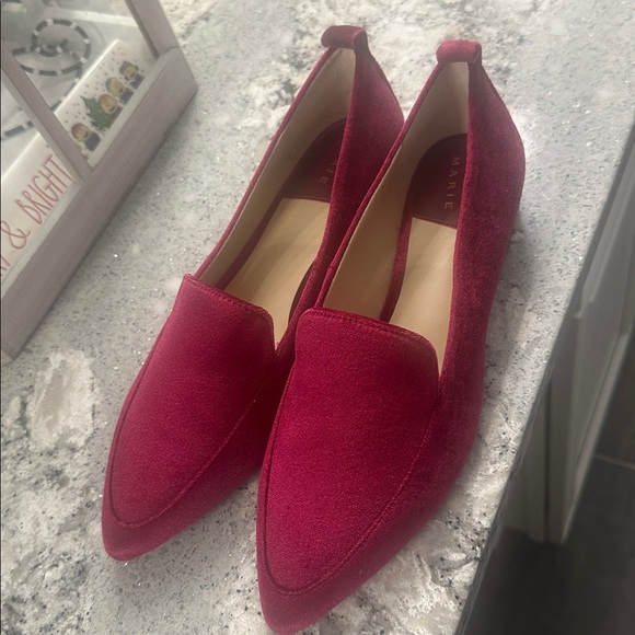 NEW Raspberry Suede Loafers - Picture 4 of 4